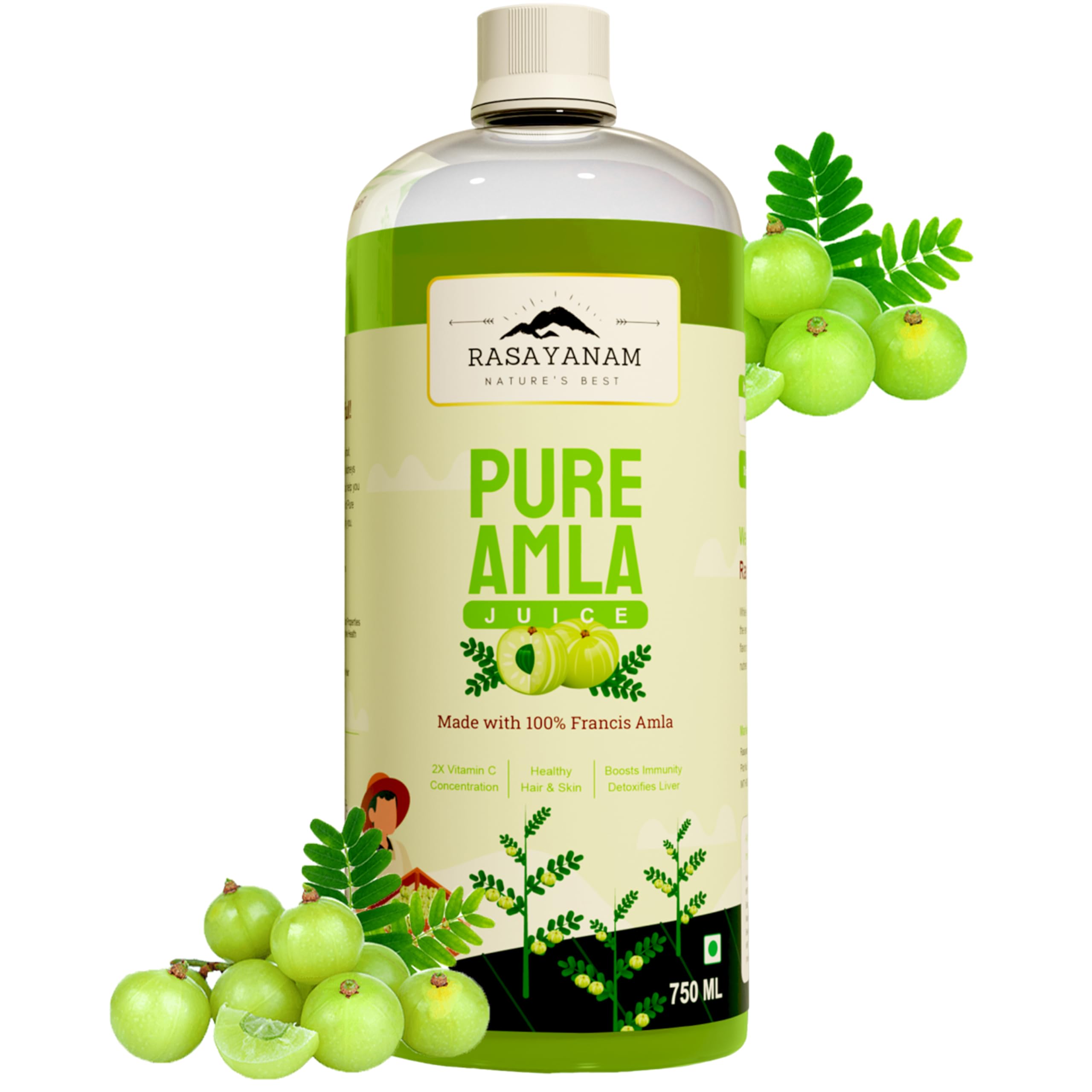 See full amazon price history chart for Rasayanam Pure Amla Juice - 750 ML | Healthy Hair & Skin | Immunity Booster | Vitamin C | Natural & 100% Pure | Made with Cold Pressed Francis Amla Rasayanam Pure Amla Juice - 750 ML | Healthy Hair & Skin | Immunity Booster | Vitamin C | Natural & 100% Pure | Made with Cold Pressed Francis Amla (B0CHVZS7H6) Amazon Price History, Amazon Price Tracker