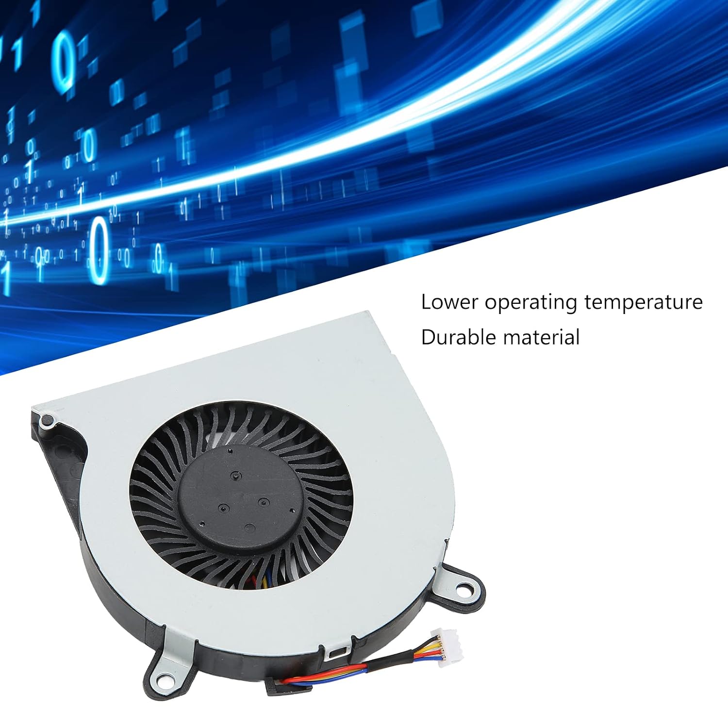 Replacement CPU Cooling Fan for Laptop CPU Cooling Fan for E6400 E6410 E6510,4 Pin Power Connector,Good Heat Dissipation image 4