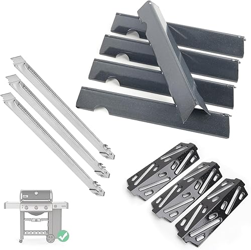 SafBbcue Genesis II E-310 S-310 - Kit de piezas de repuesto para Weber Genesis II SE-310 SE-330 SE-335 E-315 E-335 S-335 S-345 barras aromatizantes