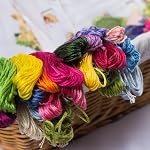 Fil de broderie, 150 Paquet Broderie Échevins de soie Fil de croix, Bracelet d'amitié Chaîne pour cadeaux Artisanat d'art, 150 Couleurs