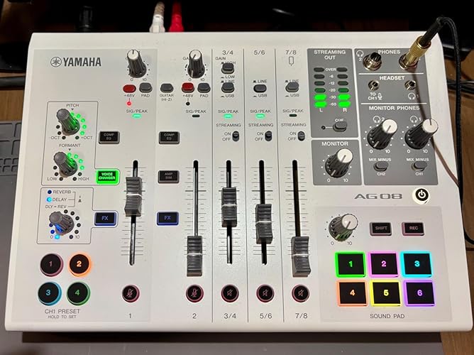 ヤマハ(YAMAHA) AG08 W 8チャンネルライブストリーミングミキサー