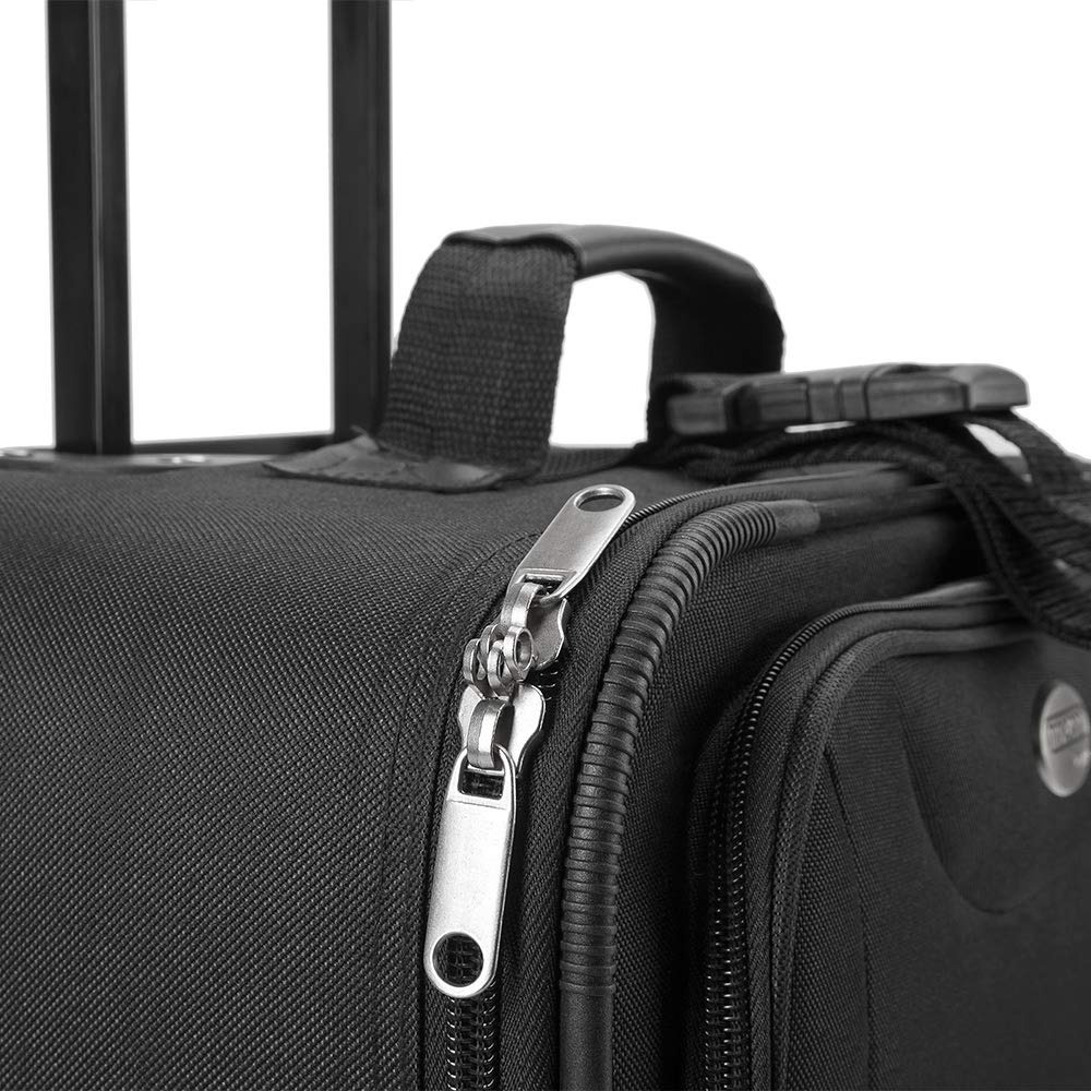 Buy Monzana Trolley Suitcase Set Soft Shell Travel Bags Luggage with