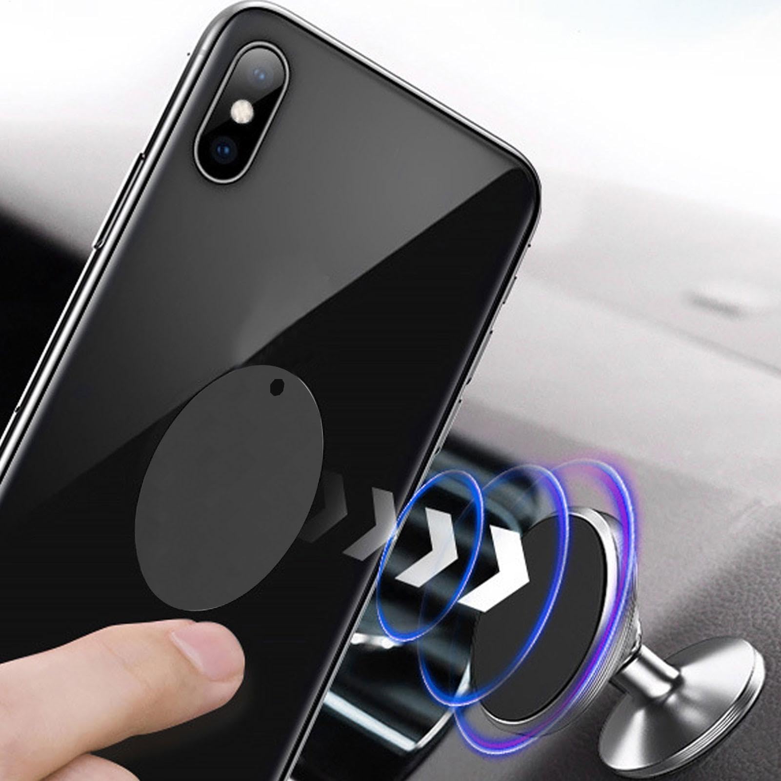 20 Láminas Metálicas Adhesivas Para Móvil - Placas De Hierro Ultrafinas Para Soporte Magnético En Coche - Fáciles De Pegar Y Súper Resistentes