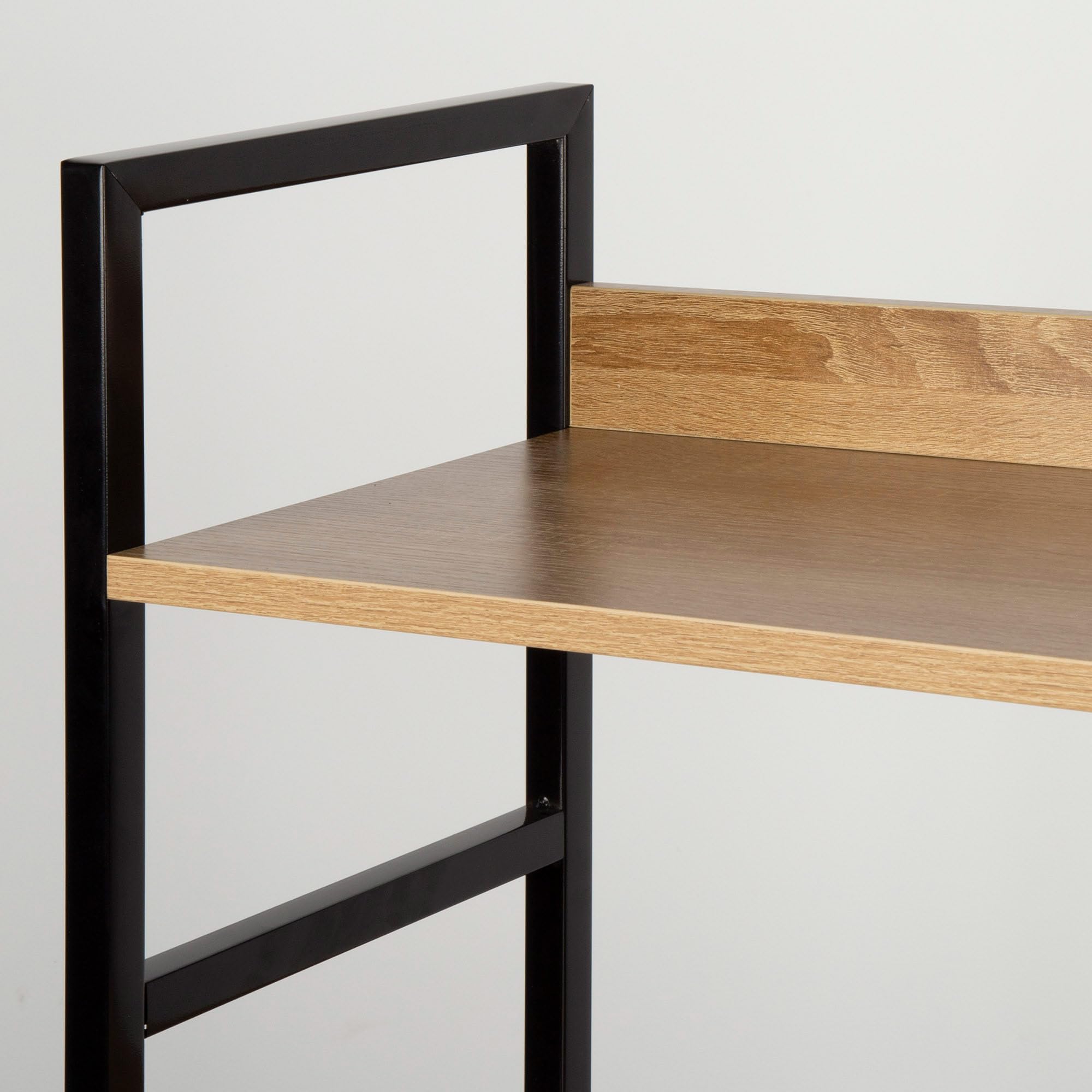 AKTIVE Max Home Lagerregal, 4 Böden, 60x28x126 cm, Stahl und Holz, einfache Montage, robust und langlebig, Nivelliersystem, Wohnzimmermöbel, Regale, Dekoration (18417)