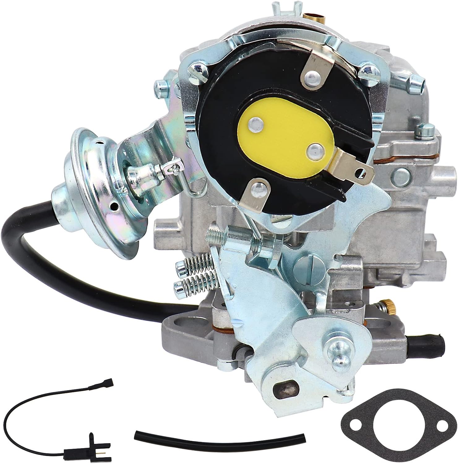 1 Barrel Carburetor for F100 F150 F250 F350 Ford 4.9L 300 Cu 4.1L 250 Cu 3.3L 200 Cu 1965-1985 Carter YF type carb YF C1YF 6 Cylinder Ford Fairmont Broncos GranadaCarb D5TZ9510AG with Electric Choke