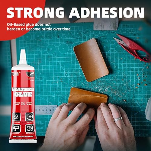 Miniatura 4 de Pegamento para cuero, 2.3 onzas líquidas de pegamento permanente, gel de pegamento universal, unión instantánea, pegamento para ropa para todas