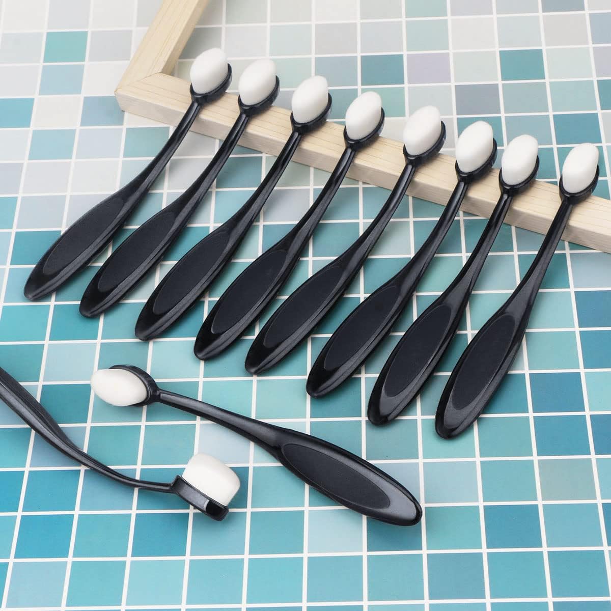 UNIMEIX 5 Pack Blending Brushes for Card Making Art Blending Tools Blender Brush Ink Blending Brushes for Crafts Black