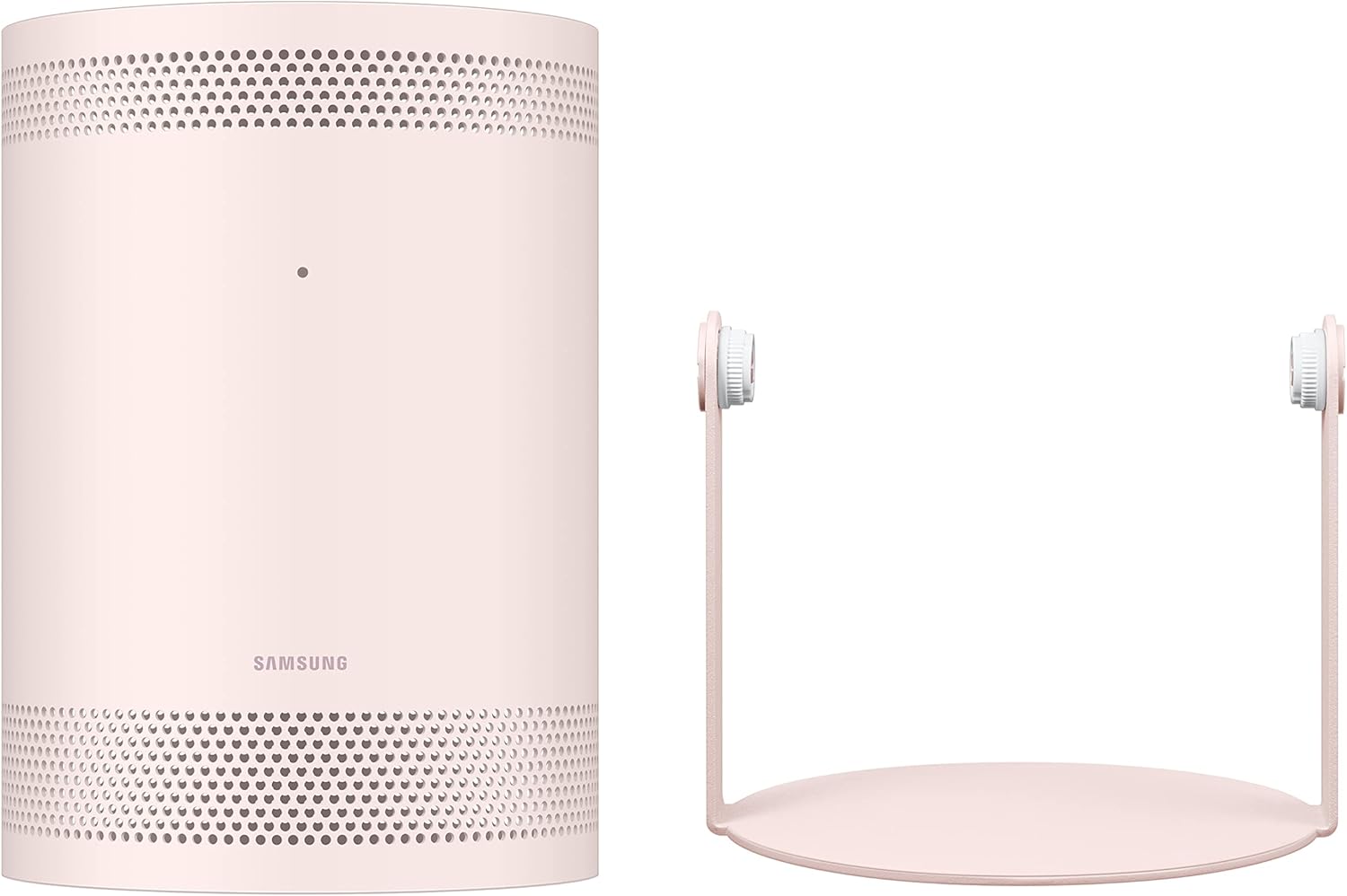 Samsung SP-LFF3CLAXXZA 30-100 Inch The Freestyle Gen2 Smart Projector with a Samsung VG-SCLB00PS The Freestyle Skin and Cradle - Blossom Pink (2023)