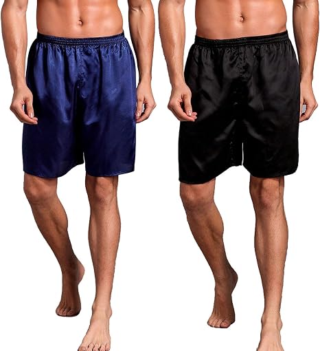 Men's Satin Boxers Shorts Satin Sleep 