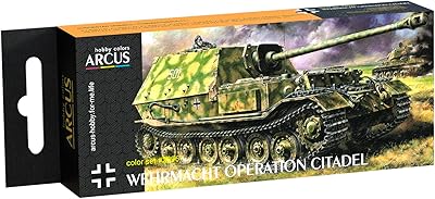 Arcus 2096 Enamel paints set Wehrmacht Operation Citadel 6 colors in set 10ml