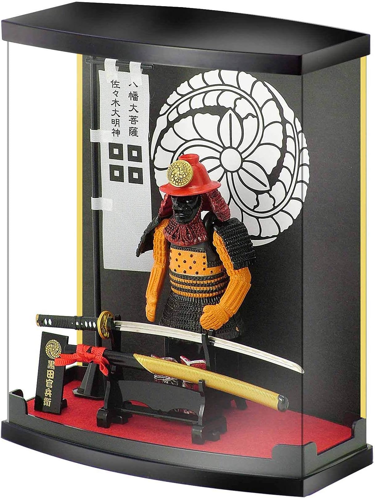 MEISTER JAPAN Samurai Toys, Samurai Armor for kurada H8.3inches Scale 1/10, Samurai Figure Series A26 for New Year, Bushido Ornaments for bookcases.