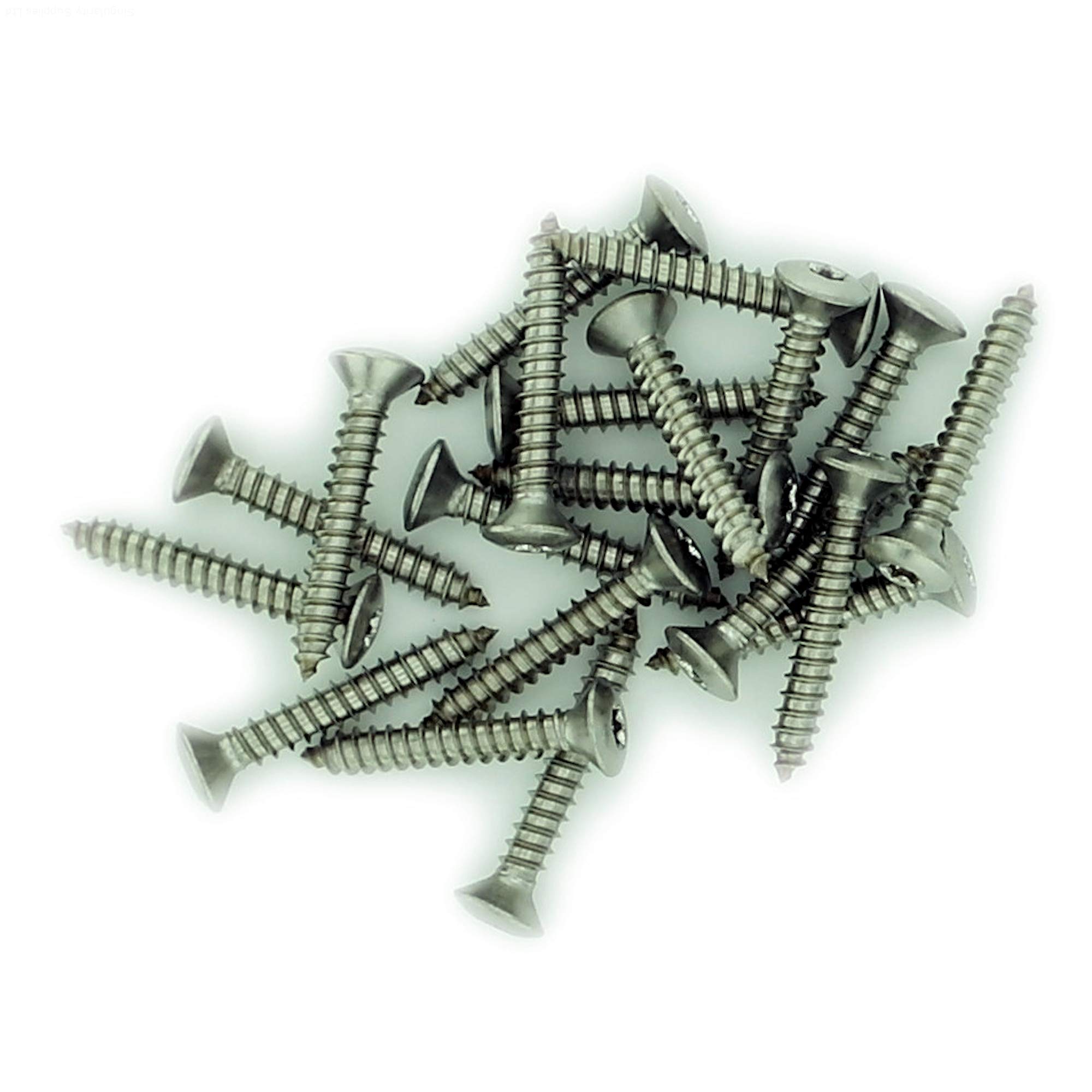 Singularity Supplies No.12 X 1.5 (5.5Mm X 38Mm) Tx Raised Countersunk Self-Tapping Screw - Stainless Steel (A2) (Pack Of 20)