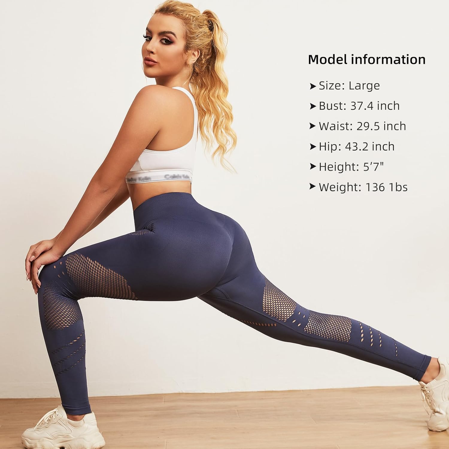 High Waisted Leggings for Women Workout Yoga Leggings Tummy Control Pants Workout Yoga Pants for Gym - Image 4