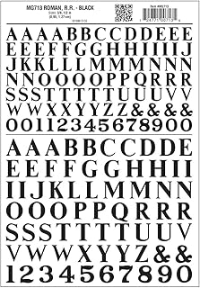 Woodland Scenics Large Roman Letters, Black WOOMG713