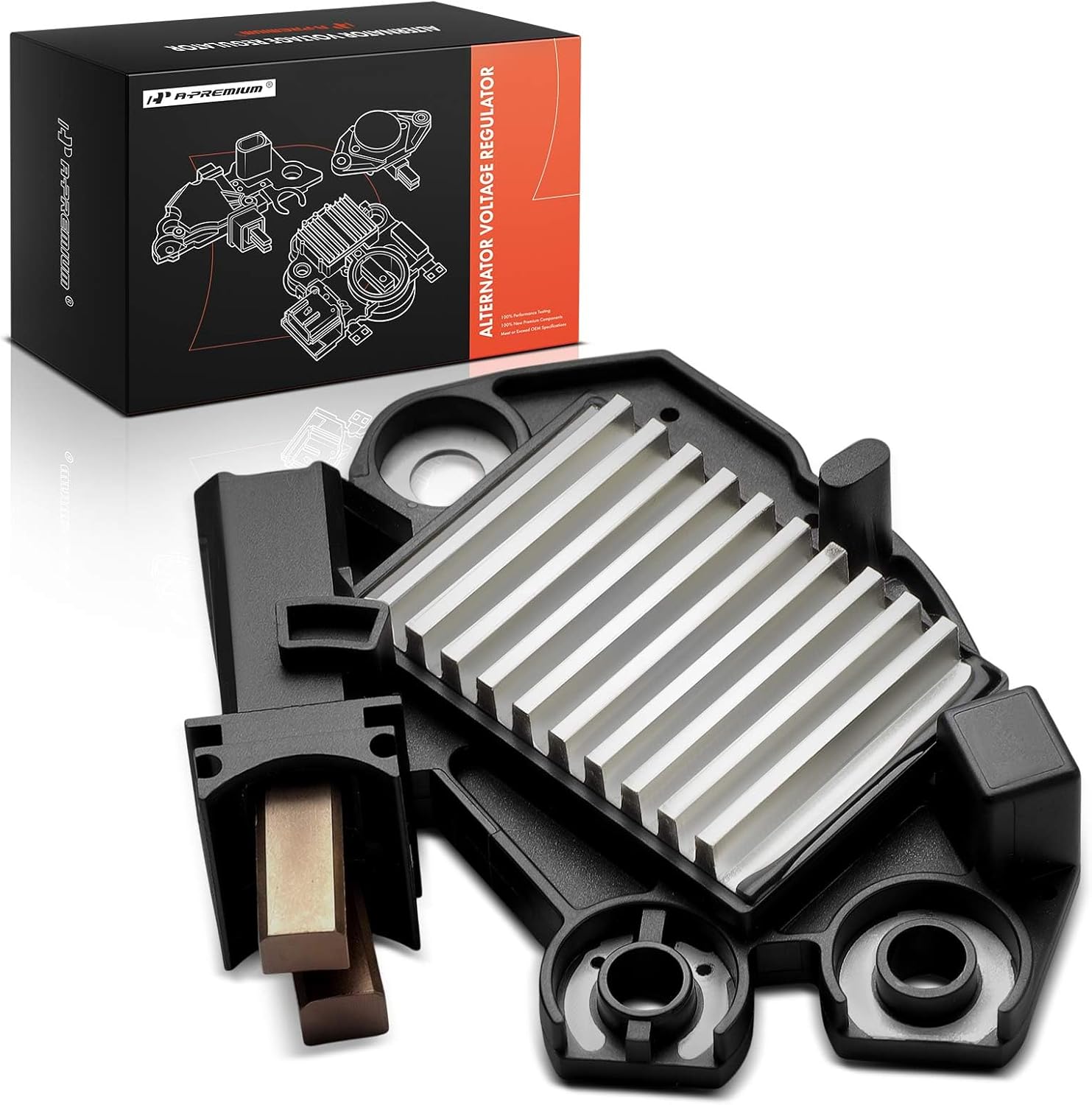 A-Premium Alternator Voltage Regulator Compatible with Audi Q7 2007-2008, A6 2006-2008, A6 Quattro 2005-2008 & Porsche Cayenne 2008-2009 & Volkswagen Touareg 2007-2010, 13.8V B-Circuit 13.8Vset