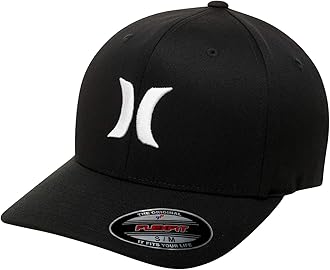 Hurley Men's One and Only Black Flexfit Hat