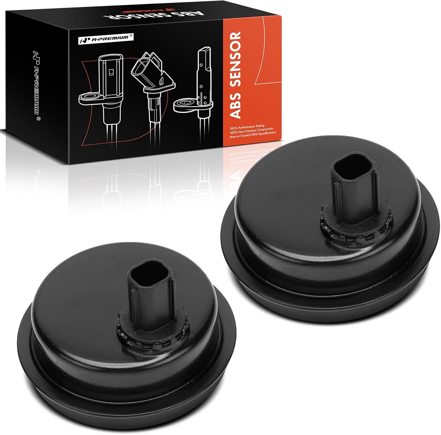 A-Premium ABS Wheel Speed Sensor Compatible with Toyota, Scion Models - Corolla 2009-2010, Yaris 2006-2011, xD 2008 - Rear Driver and Passenger Side, 2-PC Set, Replace# 8954452040, SU10174