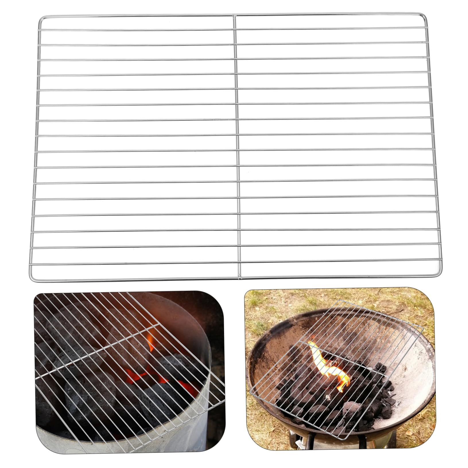 Abaodam Ricambio in Acciaio Resistente per Barbecue Adatta Cuochi Professionisti e Uso in Hotel