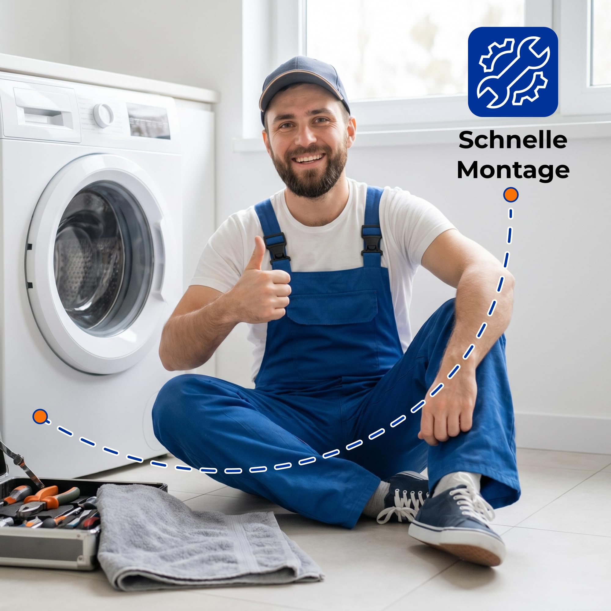 2er-Set Stoßdämpfer Waschmaschine Ø14mm 100N mit Originalcode 4055211207 8996450506309 8996451209606 8996453289507 für AEG für Electrolux 00091219 00107654 für Bosch für Siemens 00650366 für Privileg