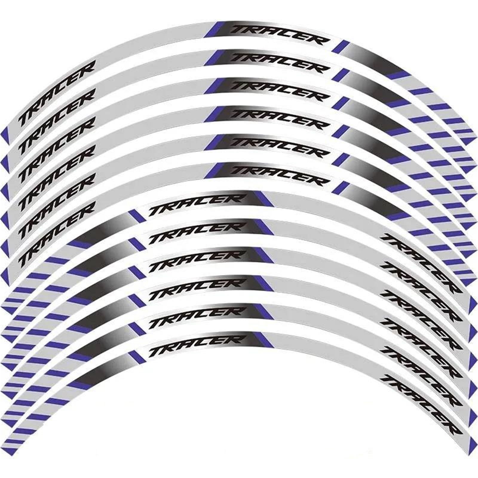 Motorcycle Stripes Reflective Rim Stickers for Yamaha for Tracer 700 900 850 for MT07 for MT09(Style 1)