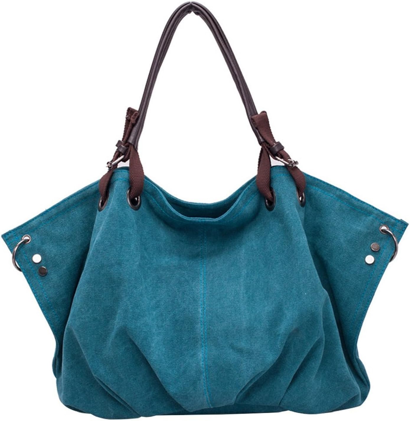 BG174; Women Large Capacity Hobo Canvas Shoulder Bag