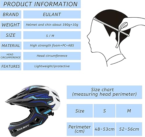Miniatura 4 de ONTYZZ Casco de bicicleta para niños, ajustable, de seguridad, de cara completa, ligero, de montaña, para patinaje, ciclismo, scooter para niños