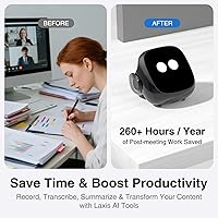 Vista 2 de Auriculares OSO AI con integración de ChatGPT y Claude, auriculares inteligentes inalámbricos Bluetooth con grabadora y asistente de reuniones