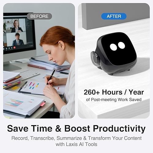 Miniatura 2 de Auriculares OSO AI con integración de ChatGPT y Claude, auriculares inteligentes inalámbricos Bluetooth con grabadora y asistente de reuniones,