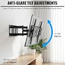 Caprigo Full-Motion TV Wall Mount for 32 to 55 Inch TV’s, Universal Heavy-Duty TV Mounting Stand Bracket with Swivel Rotation, Tilt & Cantilever Adjustments (M464) gallery image