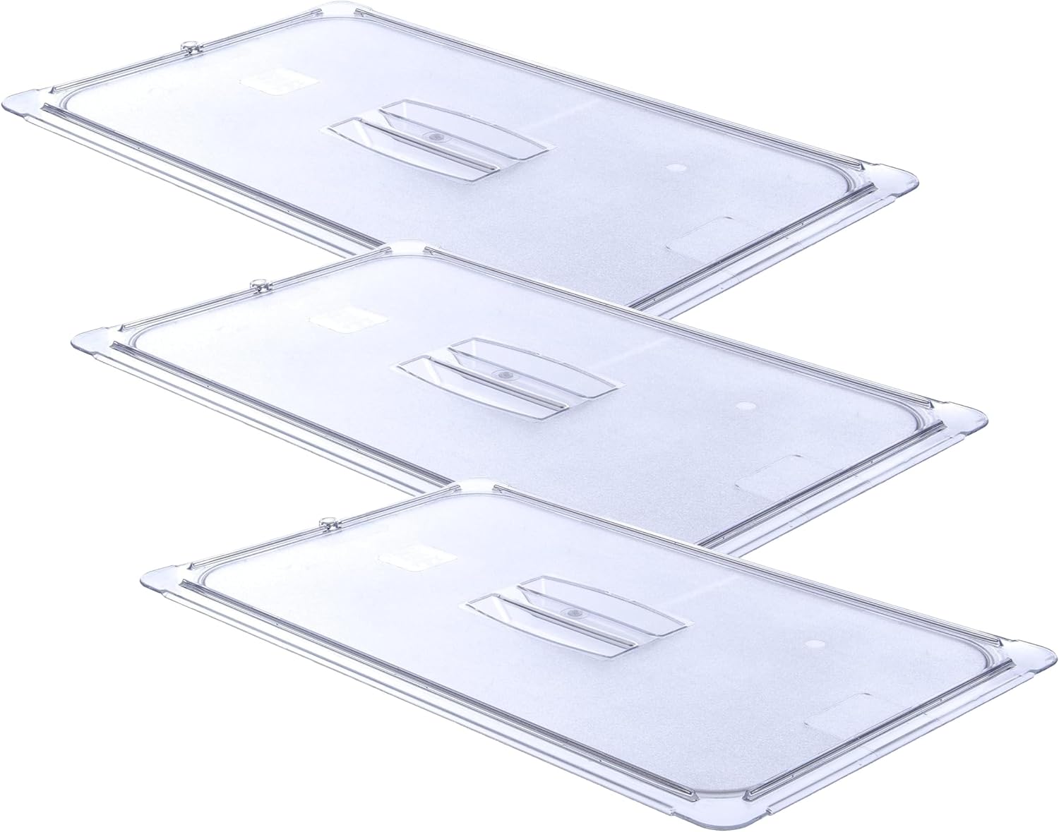 Carlisle FoodService Products StorPlus Handled Lid for Food Pan, Cover for Food Storage Containers, 20.75" x 12.88", 6 Count, Clear image 5
