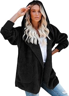 Teddy Fleece Jacket Women's Hoodie Coat Jacket Large Sizes Plush Coat Women's Winter Jacket Oversized Teddy Fleece Jacket Outdoor Transition Jackets Cheap Plush Jacket with Lined Cardigan with Hood