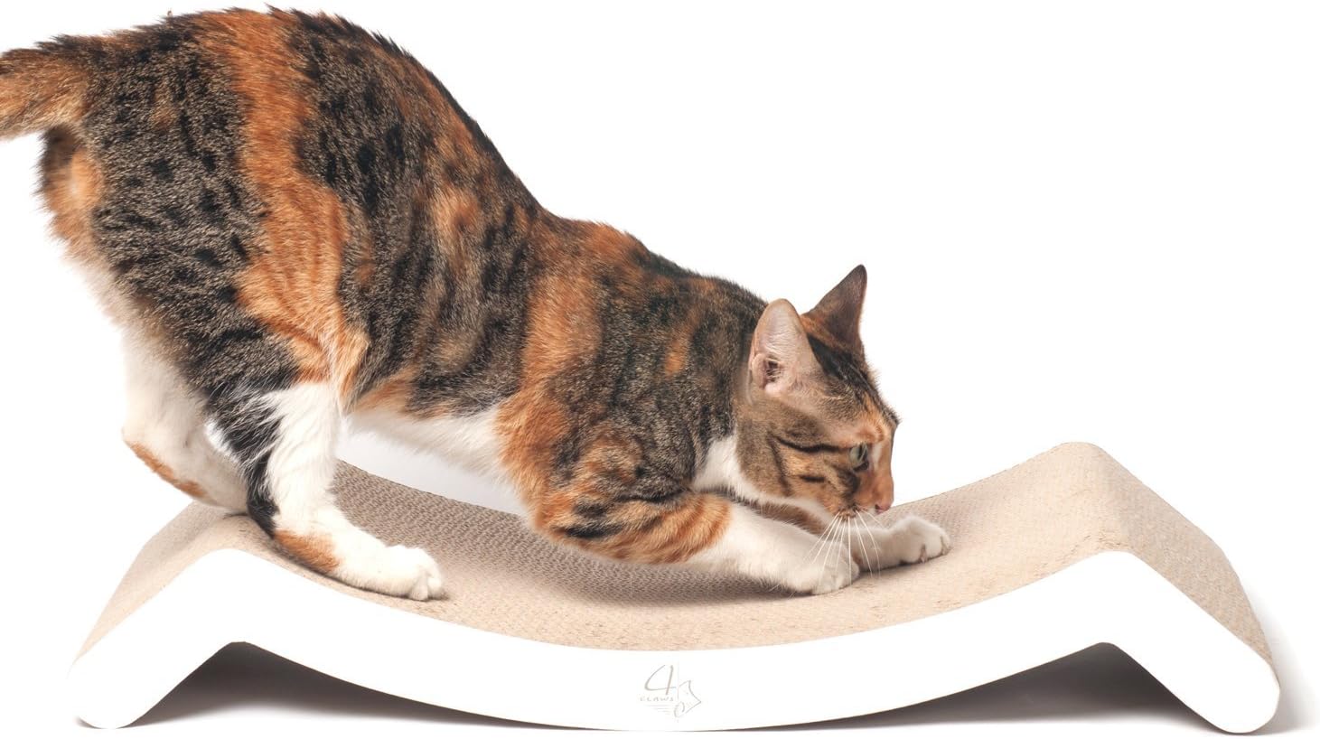 Scratching Lounge & Bed (White) - Basics Collection Cat Scratcher