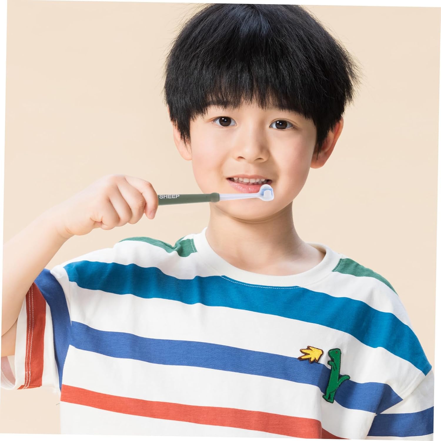 4pcs Sided Toothbrush Soft Bristles Gentle Gums Ergonomic Easy-Grip Handle for Boys and Age All-Around Cleaning