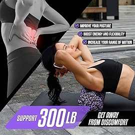 Yes4All High-Density EPP Round Back Roller Foam, Exercise Foam Roller for Yoga, & Pilates, Multiple Sizes and Colours, Purple Speckled - 18 inches