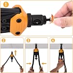 VIGRUE Outil à rivets de 16'' Nusterts, kits d'outils à main avec 15PCS de mandrins métriques et en pouces et 300PCS d'assortiment de rivets métriques et SAE de M3 à M12, 6-32 à 1/2-13 et étui de transport robuste