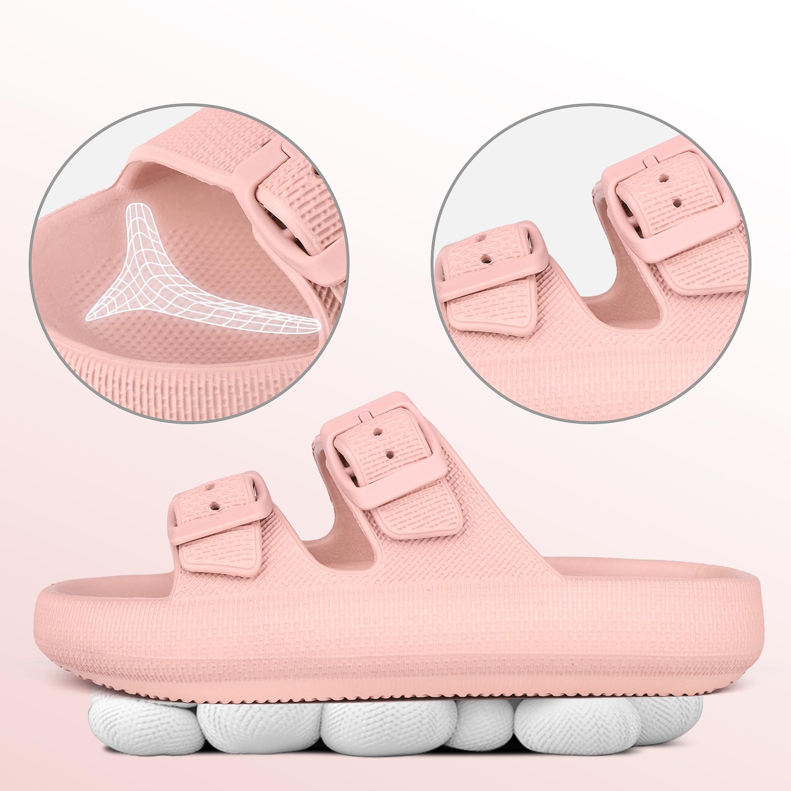 Claquette Enfants Ajustables Chausson Garçons Et Filles Sandales Doux Antidérapantes d'Été Piscine Chaussons Pantoufles De Bain Plates 30-38 EU