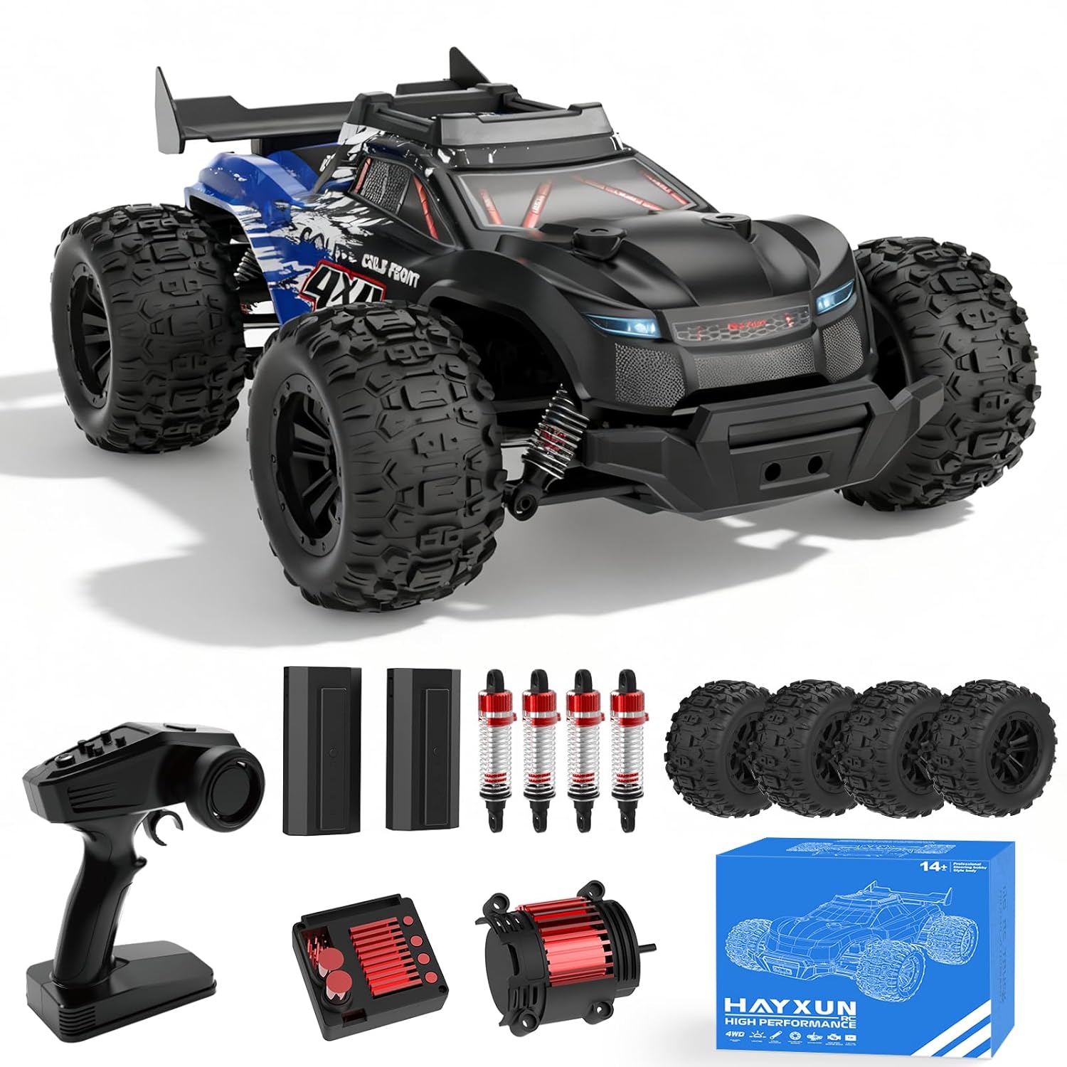 1 16 Scale 4WD RC Car for Adults 40KM H All Terrain Remote Control Truck - 2 4Ghz