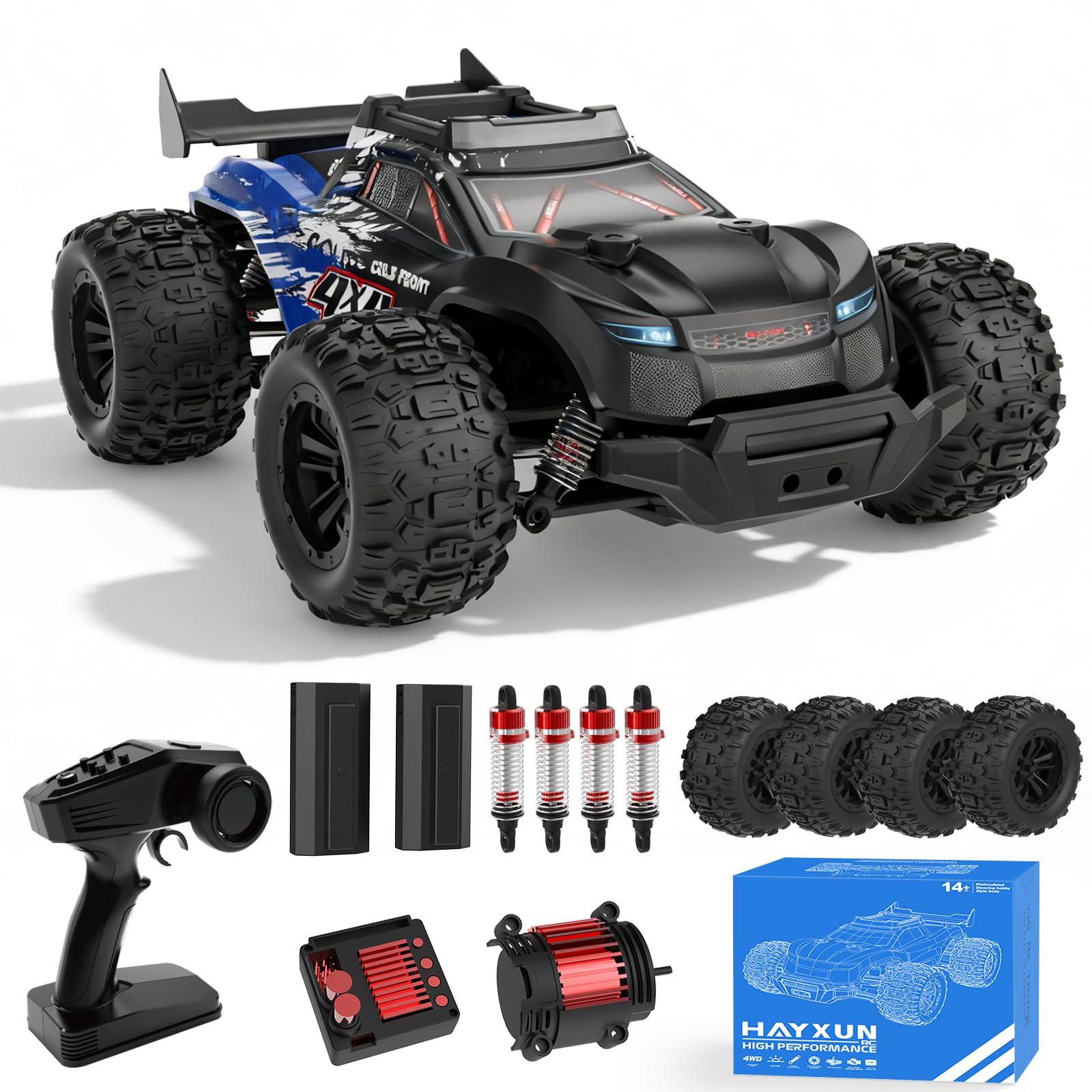1 16 Scale 4WD RC Car for Adults 40KM H All Terrain Remote Control Truck - 2 4Ghz