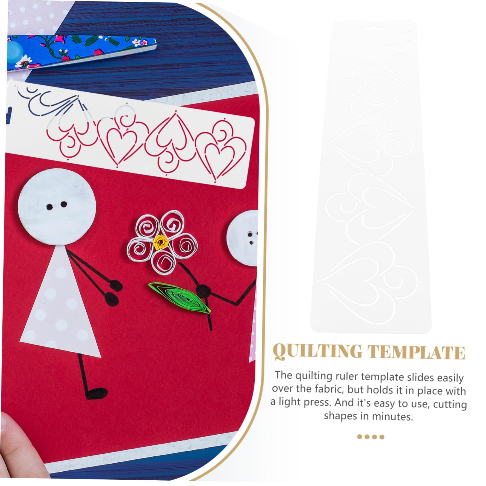 Operitacx 4pezzi Template Per Patchwork e Quilting Ruler Riutilizzabile Strumento Per Per Per Iniziare Fantastici