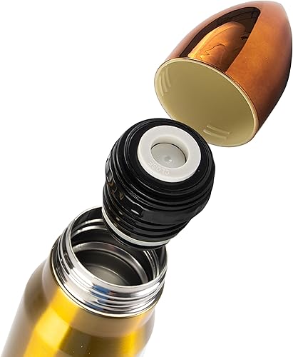 Miniatura 2 de Rivers Edge Products Botella de agua de metal aislada, botella térmica al vacío de acero inoxidable, vaso único para senderismo, viajes o