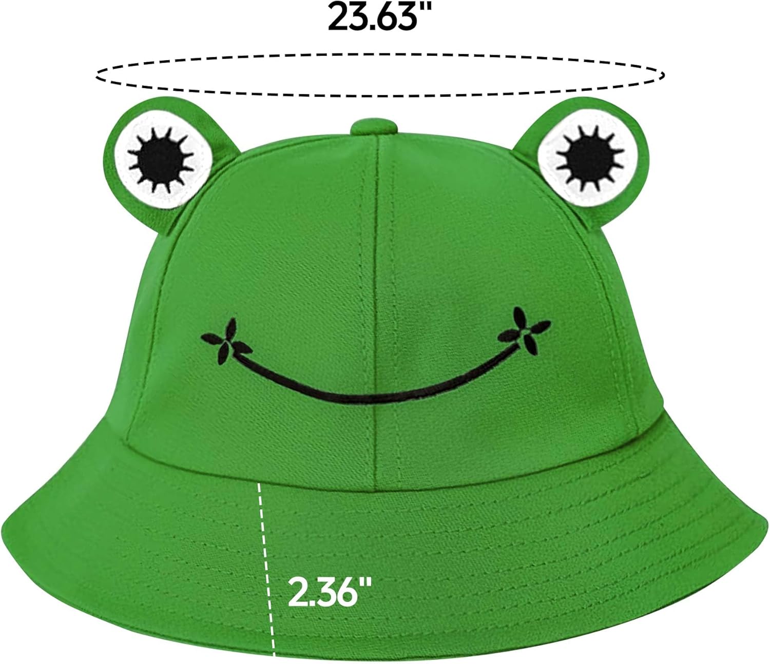 Bucket Hats for Women Men Beach Sun Hat UV Protection Adjustable Summer Packable Cotton Frog Unisex Outdoor Activities - Image 6