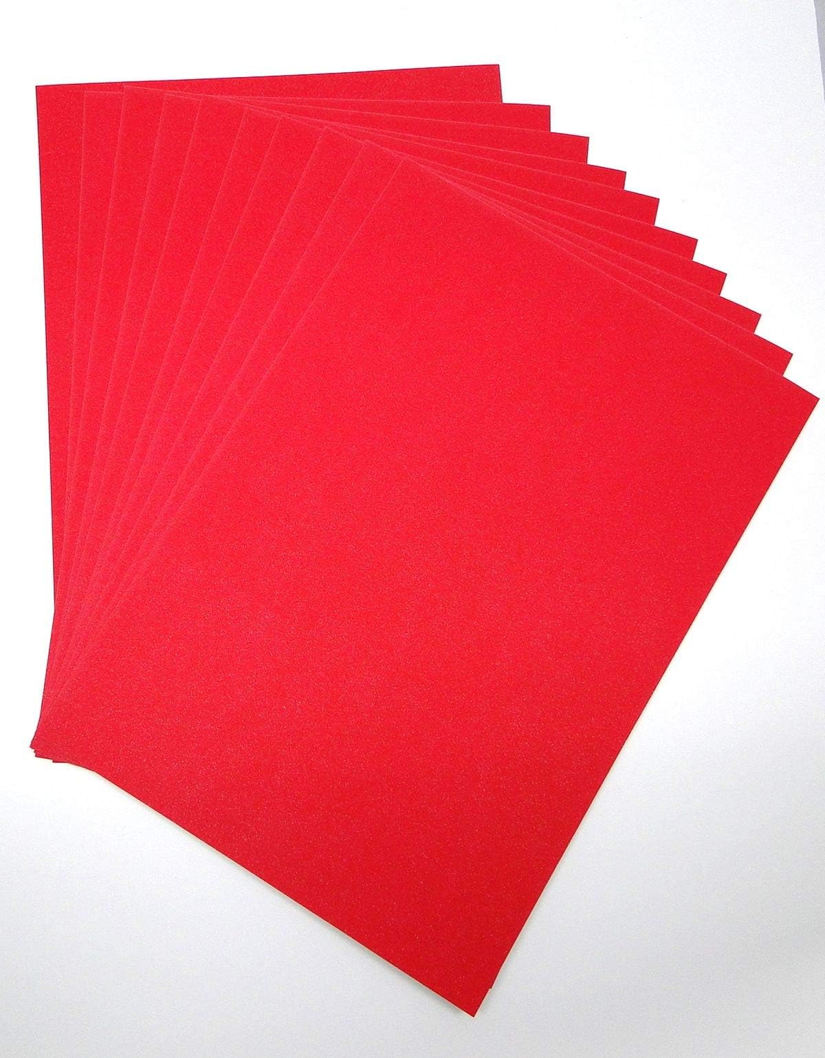 A4 Red Glitter Card Glitter Paper Non Shed Sparkle Craft Sheets Sparkle