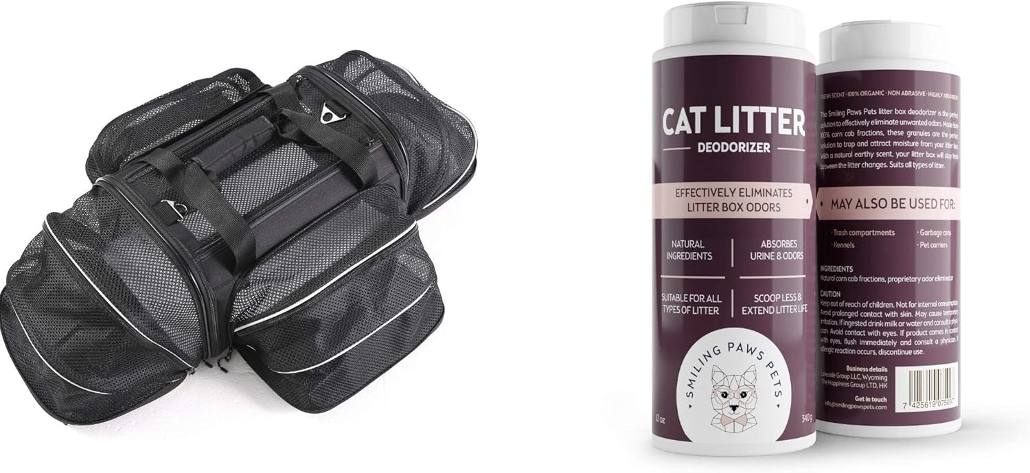 Smiling Paws Pets Pet Carrier Cat Litter Deodorizer