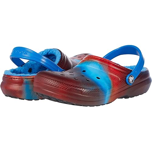 Crocs Unisex-Child Kids' Classic Marbled Tie Dye Lined Clog