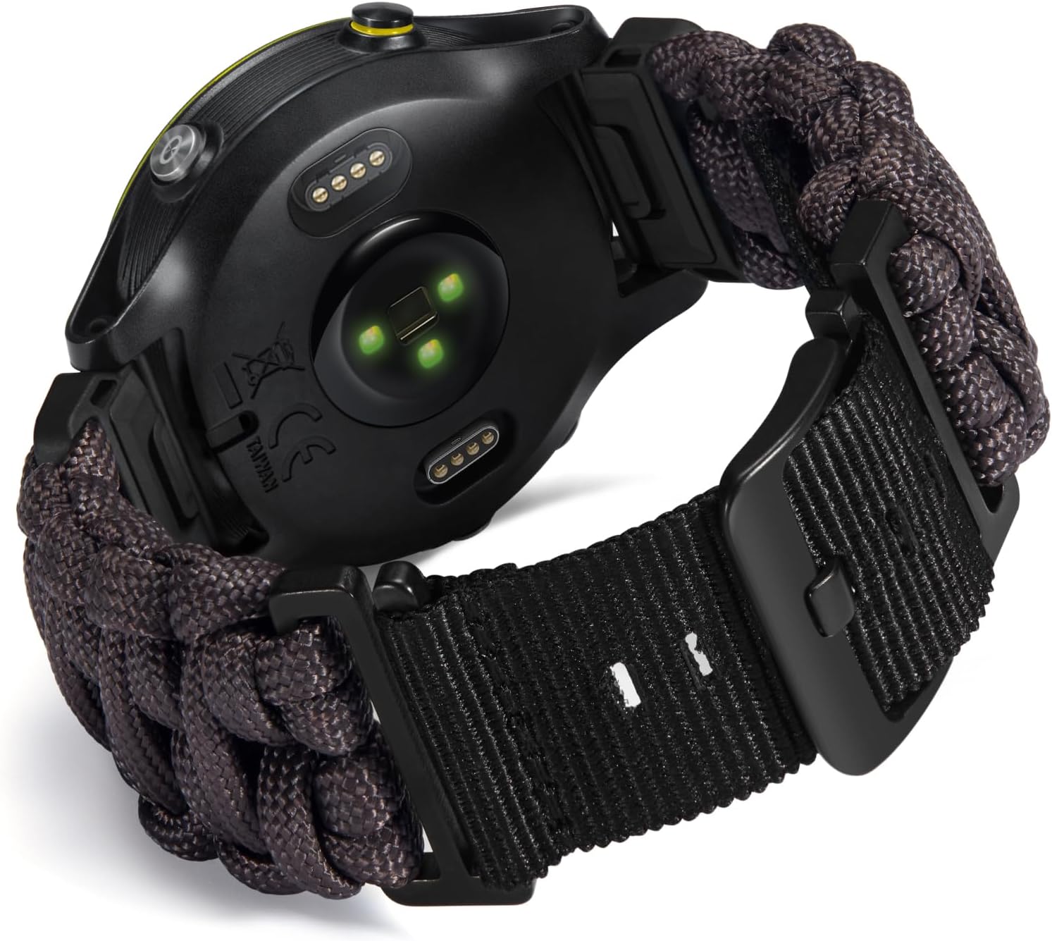 BINLUN Compatible with Garmin Watch Band 20mm/22mm/26mm 550 Paracord Rugged Military Braided Nylon Watch Strap Design for Garmin Fenix/Fit for Forerunner for MARQ for Descent