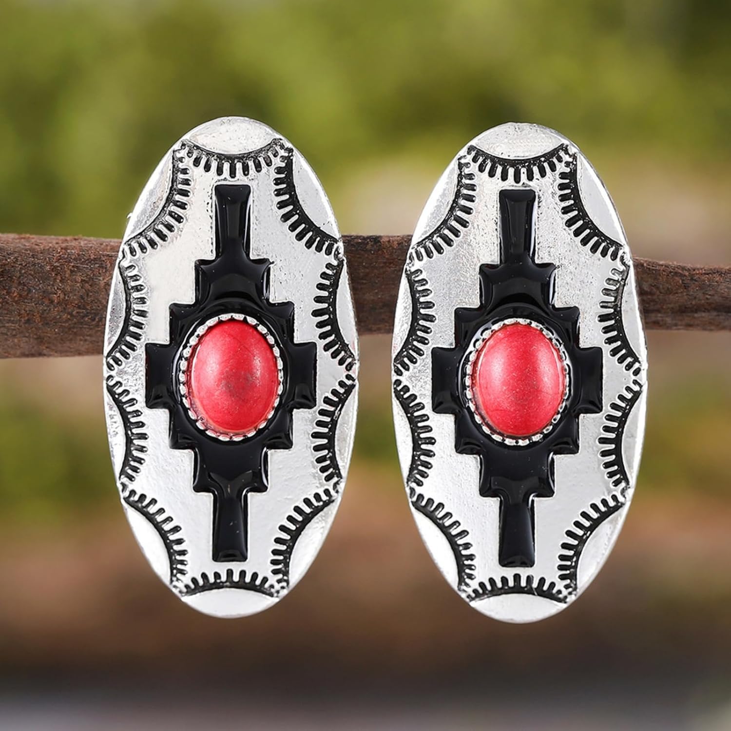 WCRAZYE Rustic Couture's Western Necklace Earrings Jewelry Set for Women Vintage Western Boho Turquoise Earrings Bohemian Jewelry - Image 6