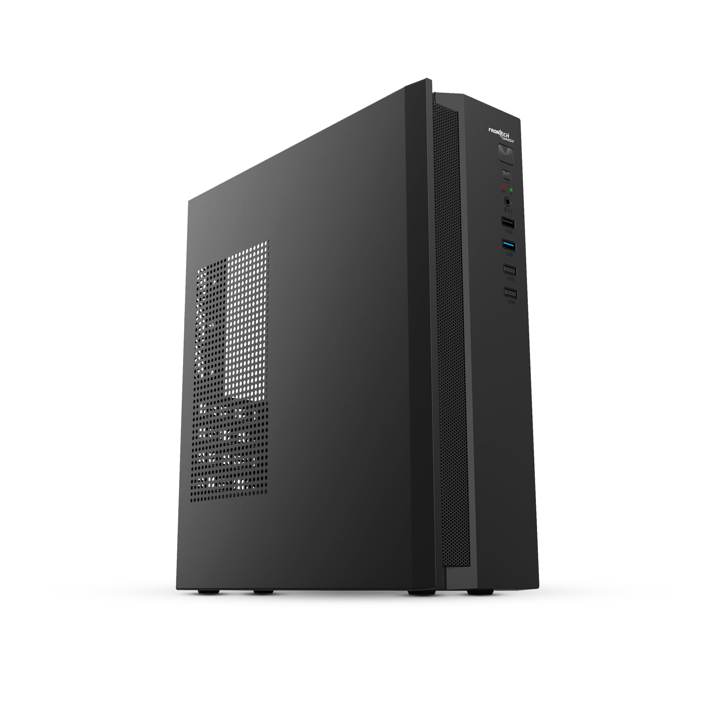 Frontech Daisy Ultra Slim Micro-ATX Computer Cabinet with Built-in 500W PSU