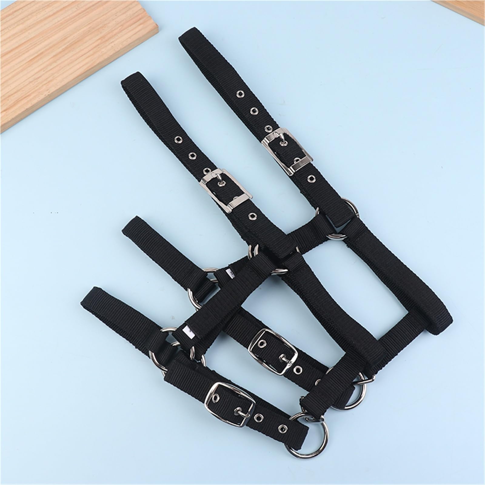 Cavezza Per Cavallo XS SL XL Fettuccia in nylon regolabile Cavezza for cavallo equestre Abbigliamento da equitazione ergonomico e confortevole(XL)