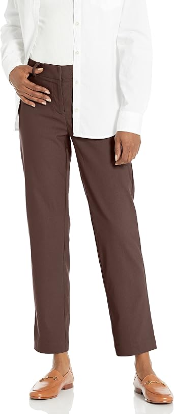 Nanette Nanette Lepore Womens Freedom Stretch Flattering Pant with Slit Back Pockets