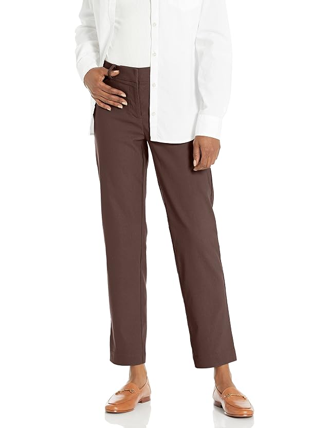 Nanette Nanette Lepore Womens Freedom Stretch Flattering Pant with Slit Back Pockets